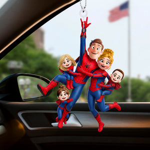 Fun Swing Family Car Hanging Ornament - Personalized Gifts For Family 03qhqn200726-Homacus