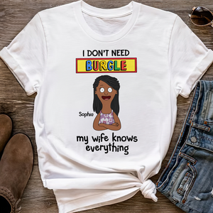 Personalized Gifts For Husband Shirt 01ohpu050325hg My Wife Knows Everything-Homacus