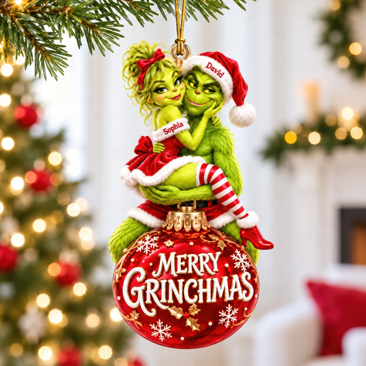Naughty Couple Christmas Ornament - Personalized Gifts For Couple 09tyqn061026-Homacus