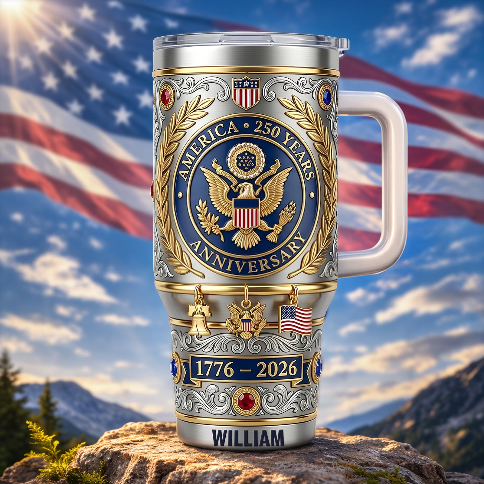 USA 250th Anniversary 40oz Tumbler – Gifts For Patriots 02ohlu120326-Homacus