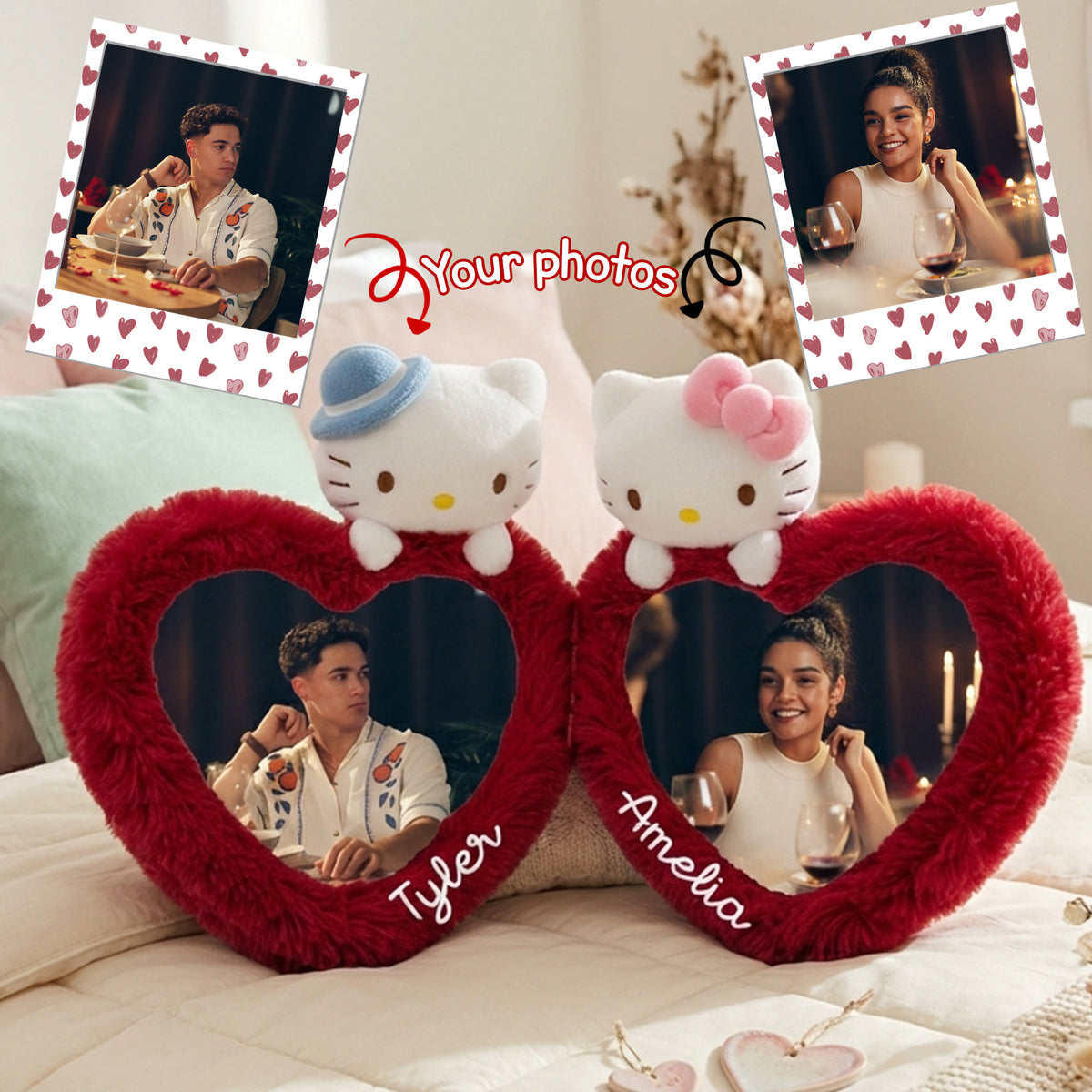 Love Custom Shape Pillow - Custom Photo Gifts For Couples 05kimg251125-Homacus