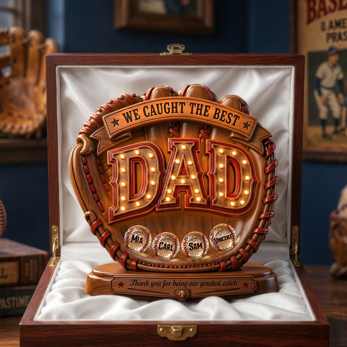 Proud Baseball Dad Acrylic Plaque - Personalized Gifts For Dads 011PADH250426-Homacus