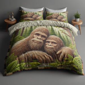 Gifts For Bigfoot Couple Quilt Bedding Set Special Line 01TODT160125-Homacus