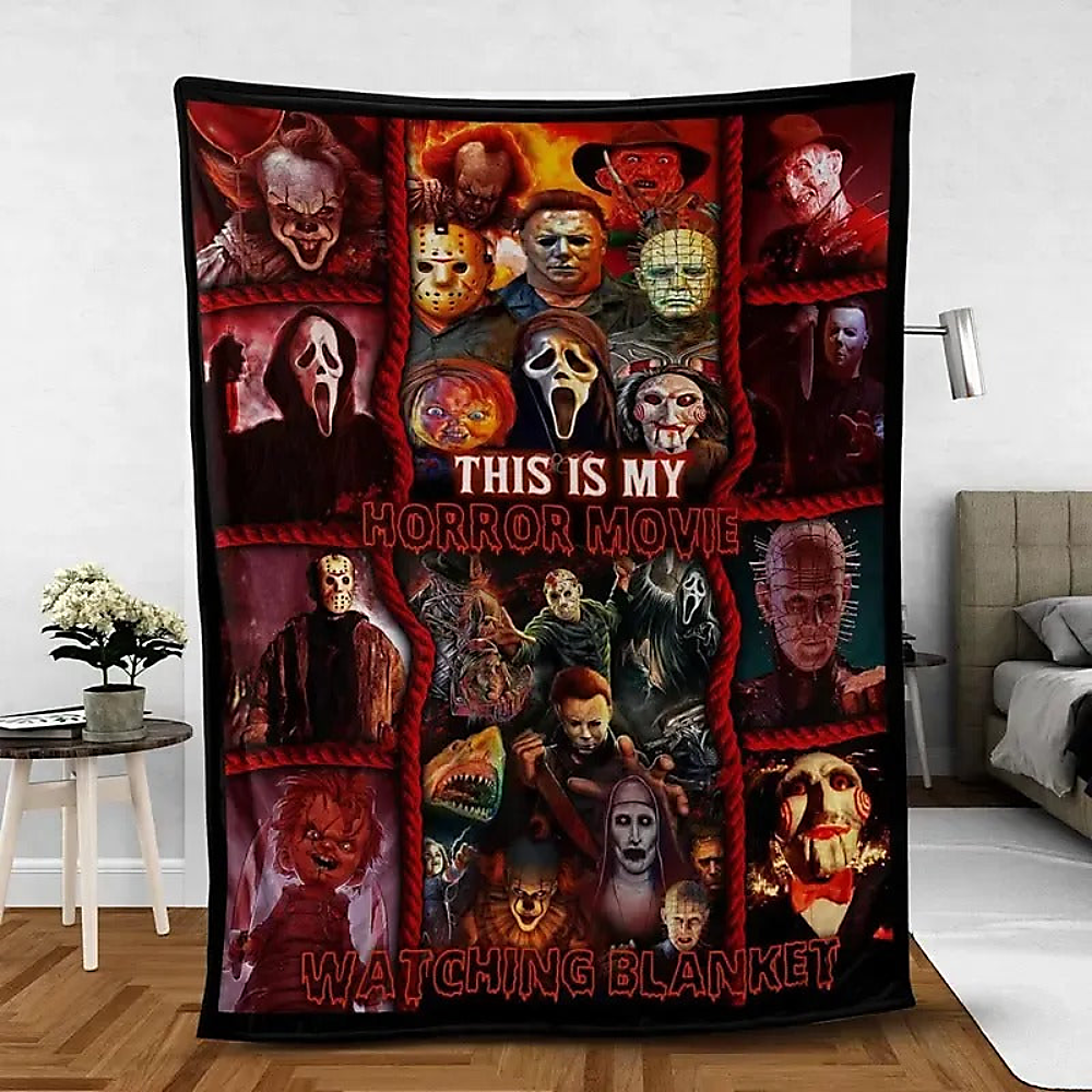 Halloween Gifts For Horror Movie Fans Blanket 01acxx280824-Homacus