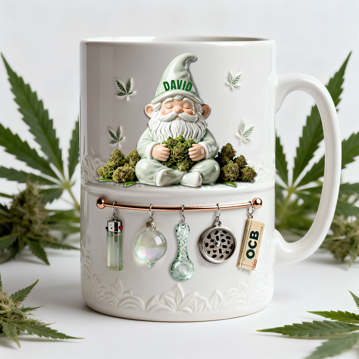 Chilling Time Gnome Coffee Mug - Personalized Gift For Stoners 06TOLU201225-Homacus