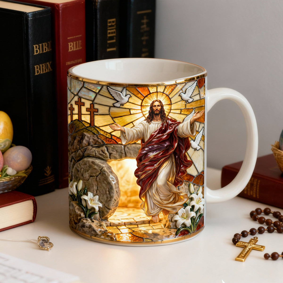 Jesus Christ Resurrection Coffee Mug - Easter Gift For Christian 04QHLU290126-Homacus