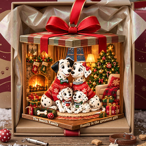 Family Is The Greatest Gift Acrylic Ornament - Personalized Christmas Gifts For Family 01ttta021026