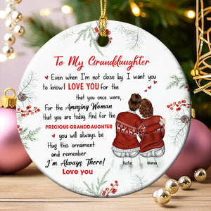 Personalized Gifts For Granddaughter Christmas Ornament 01ACDT011024TM-Homacus