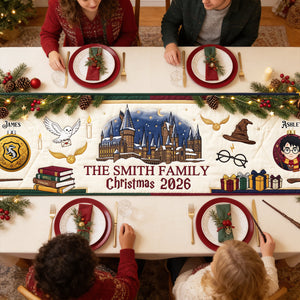 Christmas Family Bubble Quilted Table Runner - Personalized Christmas Gifts For Family 01nadt270826-Homacus