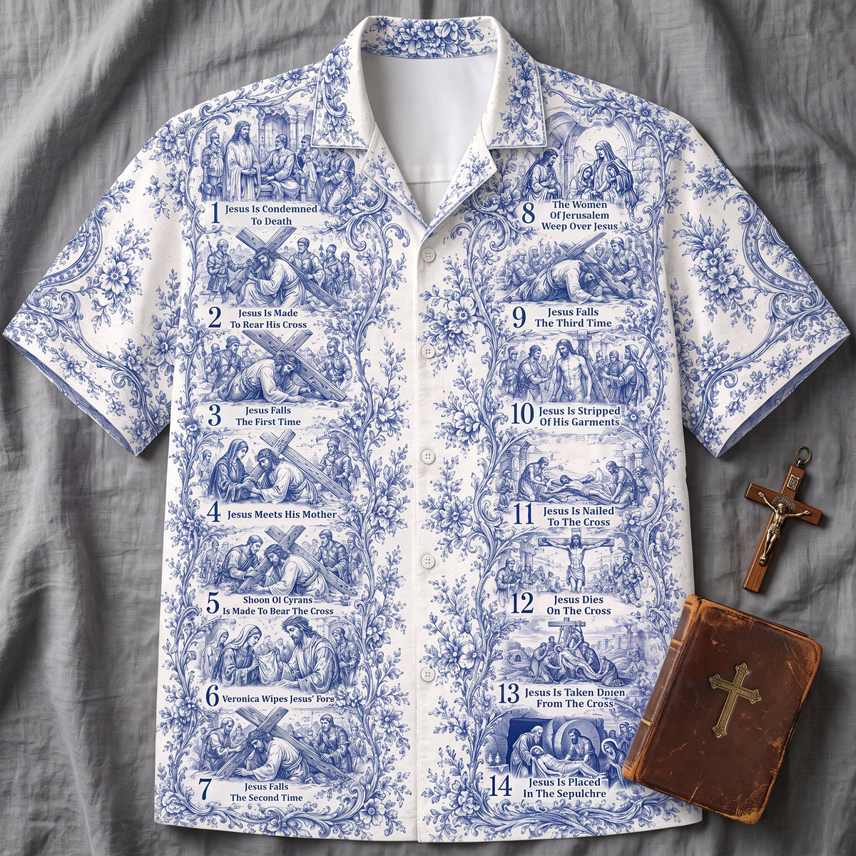 Jesus Cross Journey Hawaiian Shirt - Personalized Gifts For Christians 02hutn200726-Homacus