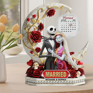 Married Couple Acrylic Plaque - Personalized Gifts For Couple 04OHQN250625-Homacus