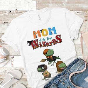 Personalized Gifts For Dino Mom Shirt Cute Playful Dino Wizards 01KALU240225-Homacus