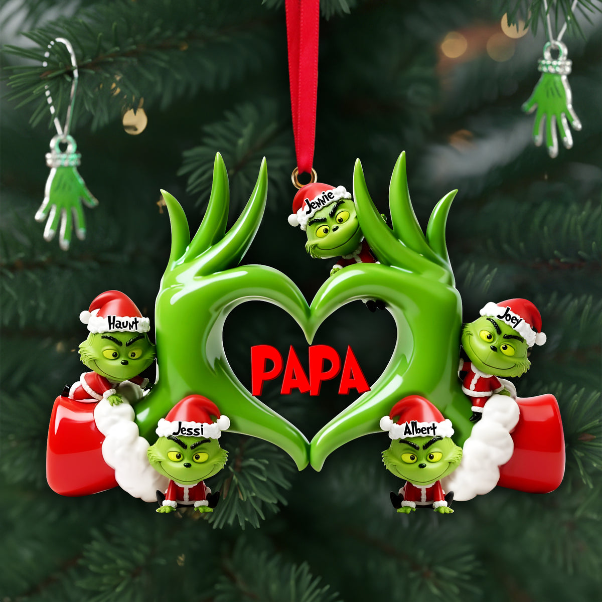 Fun Love Christmas Ornament - Personalized Gifts For Grandma & Other Family Members 02QHLU180925-Homacus
