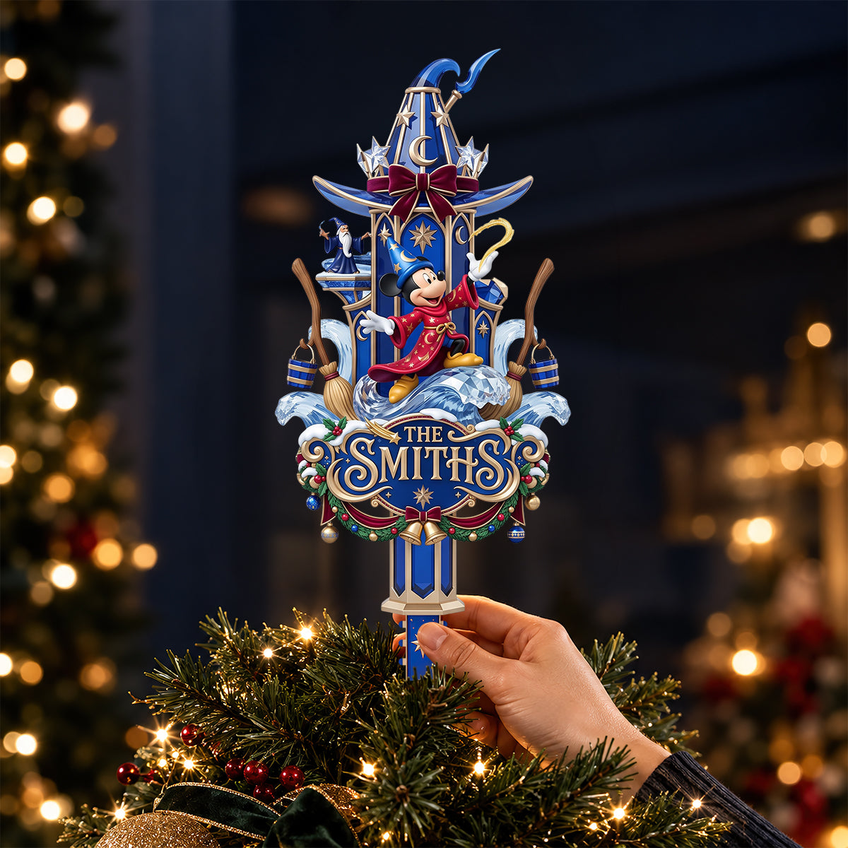 Enchanted Wizard Tree Topper - Personalized Christmas Gifts For Family 09hadt300926-Homacus