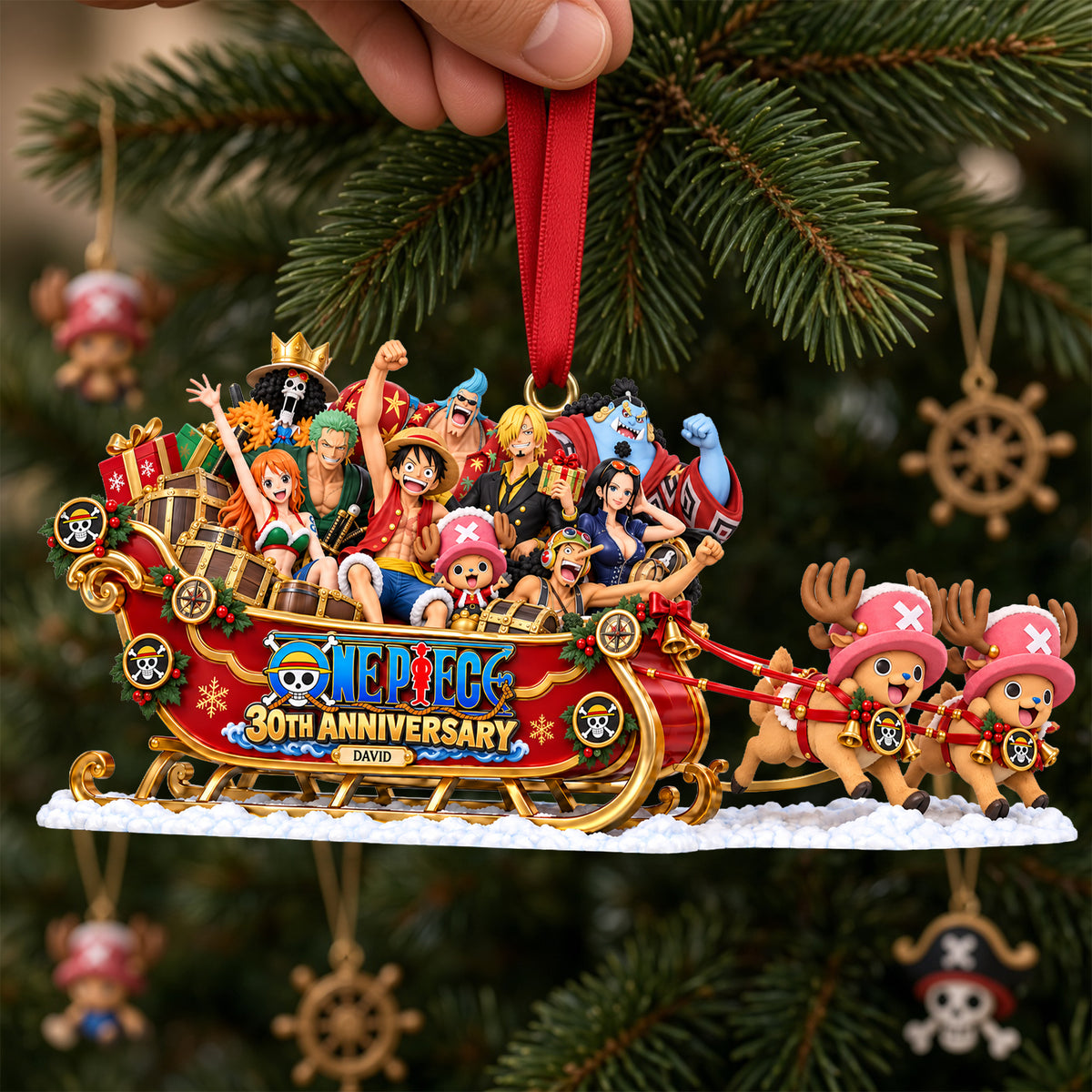 30 Years of Ocean Adventure Ornament – Personalized Christmas Gift for Anniversary 09OHLU201026-Homacus