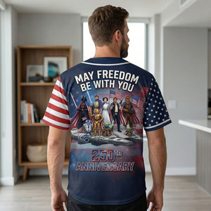 Celebrated America 250th Anniversary Jersey Shirt - Personalized Gifts For Patriots 01tytn120626