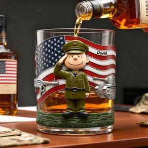 Millitary Forces Veteran Drinking Glass - Personalized Gifts For Veterans 05palu241225-Homacus