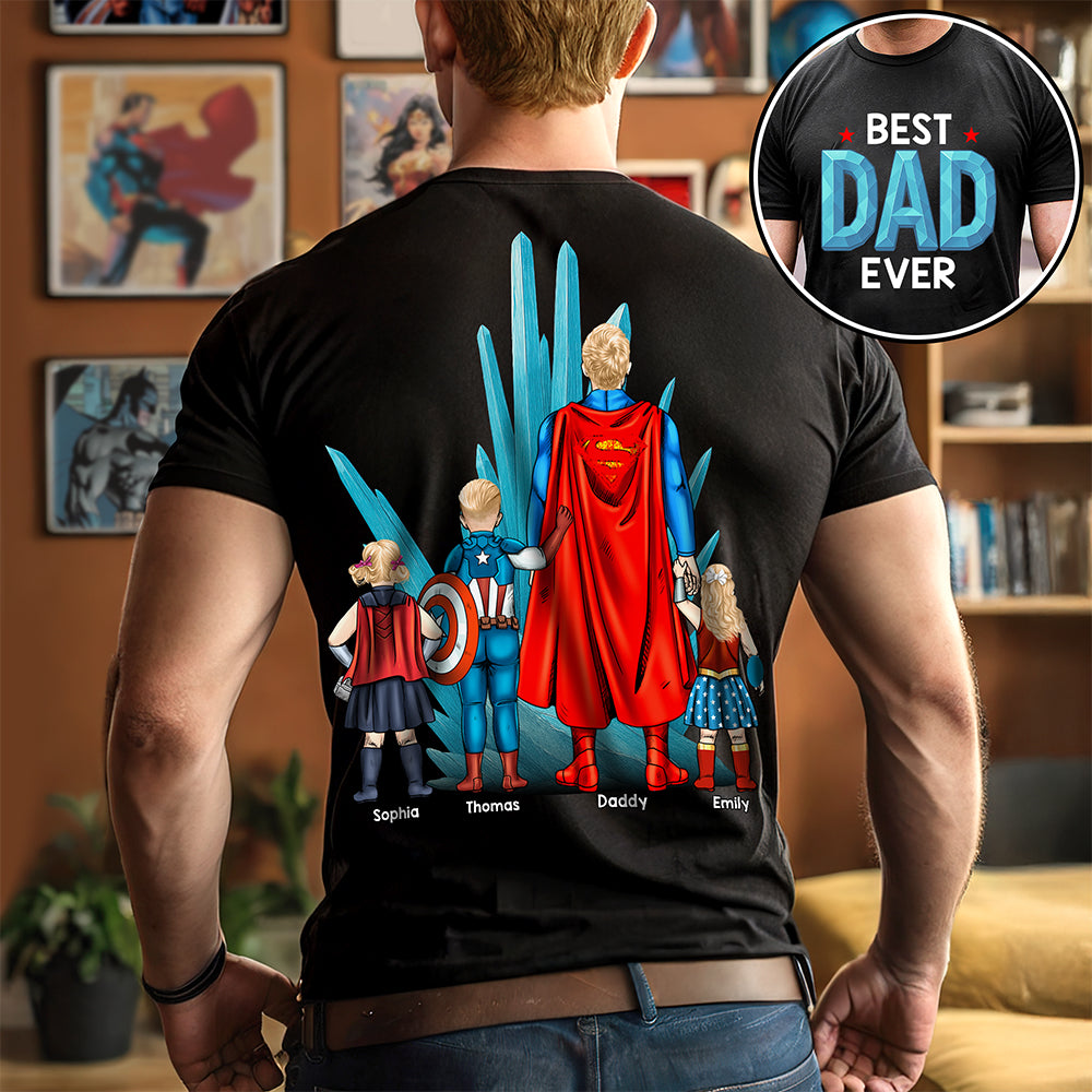 Best Dad Ever Shirt - Personalized Gifts For Dad 03ohqn020525pa-Homacus