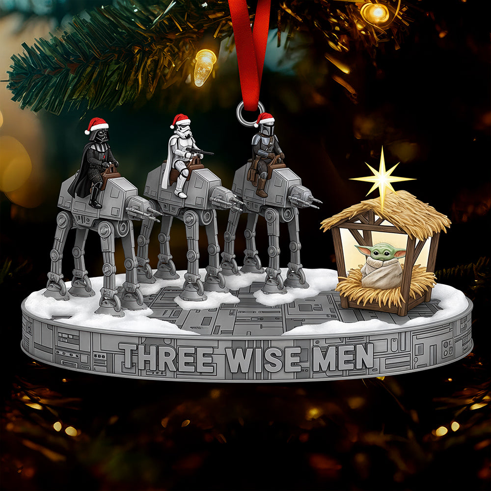 Fun Cosmic Christmas Three Wise Men Ornament - Gifts For Movie Fans 01qhqn101025-Homacus