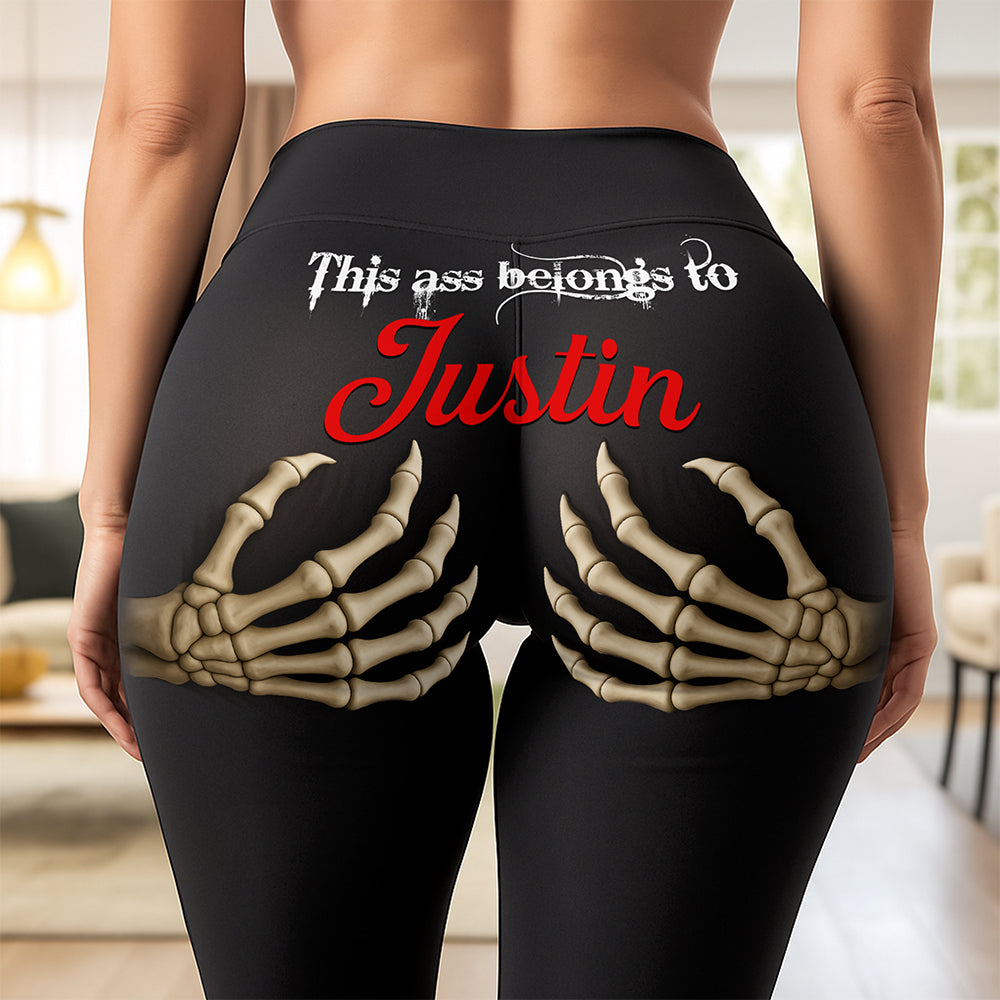 Funny Couple Leggings - Personalized Gifts For Her 02naqn010725-Homacus