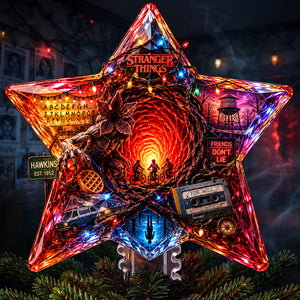 Deep World Star Tree Topper, Personalized Gifts 02qhlu100826-Homacus