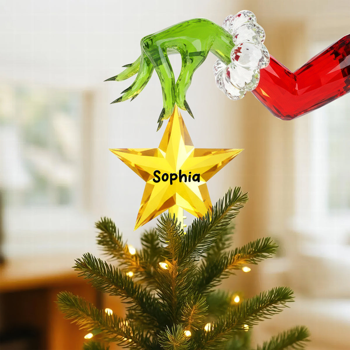 Funny Holiday Acrylic Christmas Tree Topper - Personalized Gifts For Family 08pgqn151125-Homacus