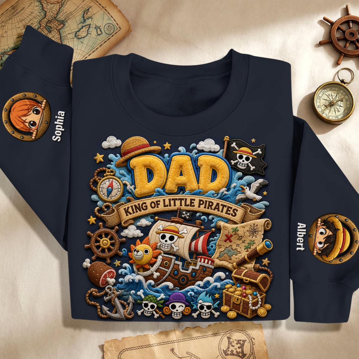 Dad's Greatest Treasure Shirt - Personalized Gift For Dads 06PAQN200526-Homacus