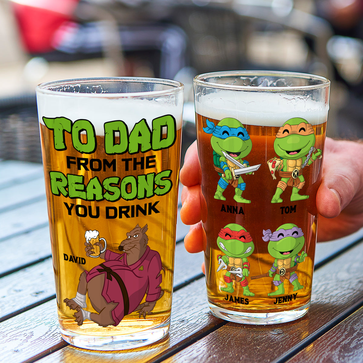 Personalized Gifts For Dad Beer Glass 05NATN150524-Homacus