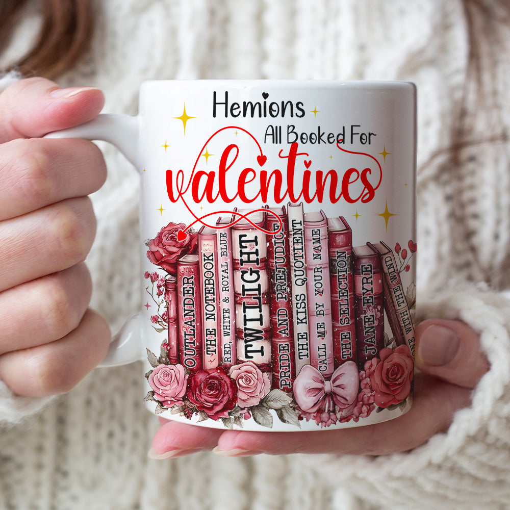 Customized Gifts For Book Lovers White Mug Valentine 02XQLU111224-Homacus