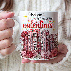 Customized Gifts For Book Lovers White Mug Valentine 02XQLU111224-Homacus