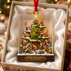 Whimsical Christmas Family Acrylic Ornament - Personalized Gifts For Family 03todh030926