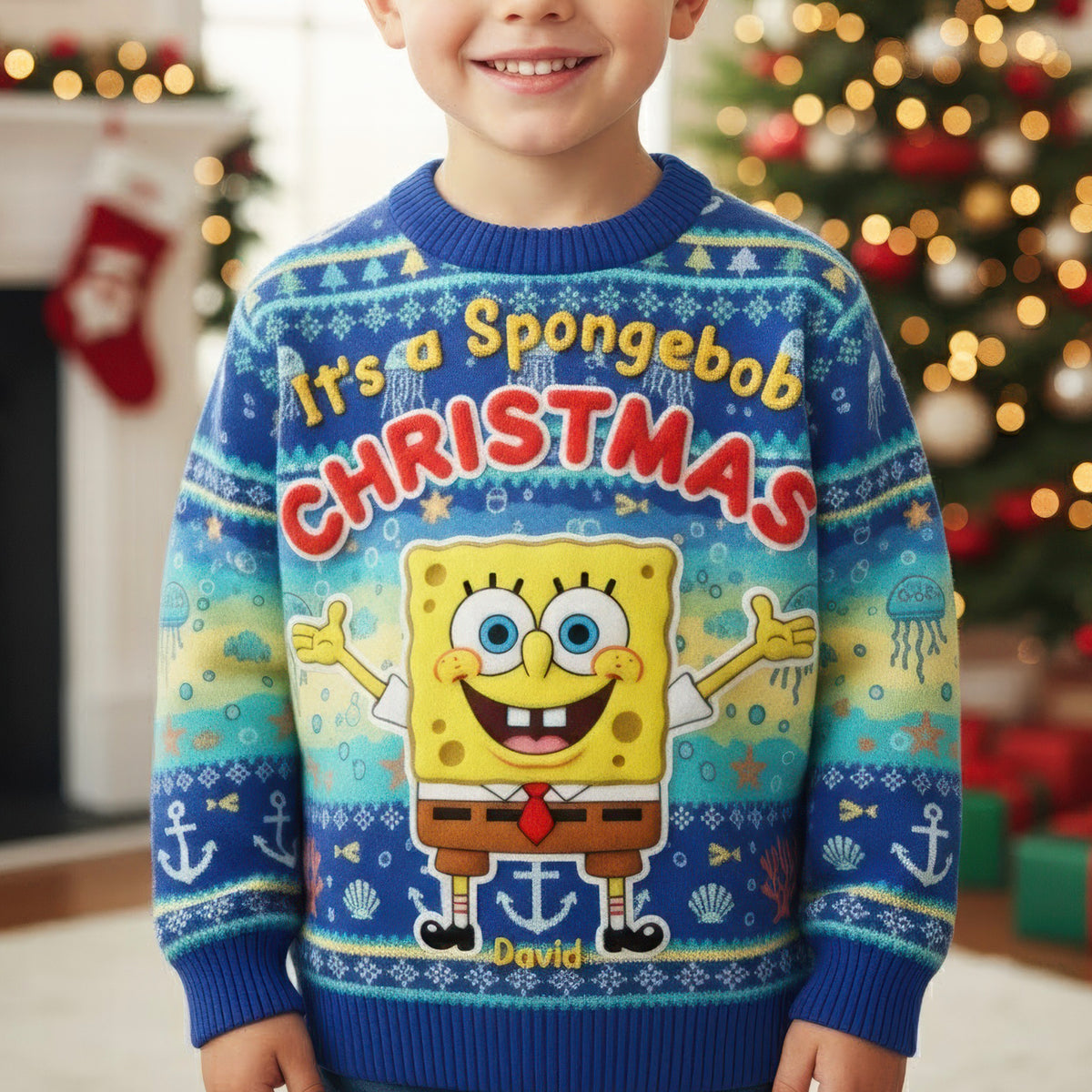 Happy Sea Creature Ugly Sweater - Personalized Gifts For Kids 02paqn281025-Homacus