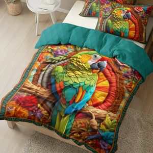 Gifts For Parrot Lovers Quilt Bed Set 06HULU220125-Homacus