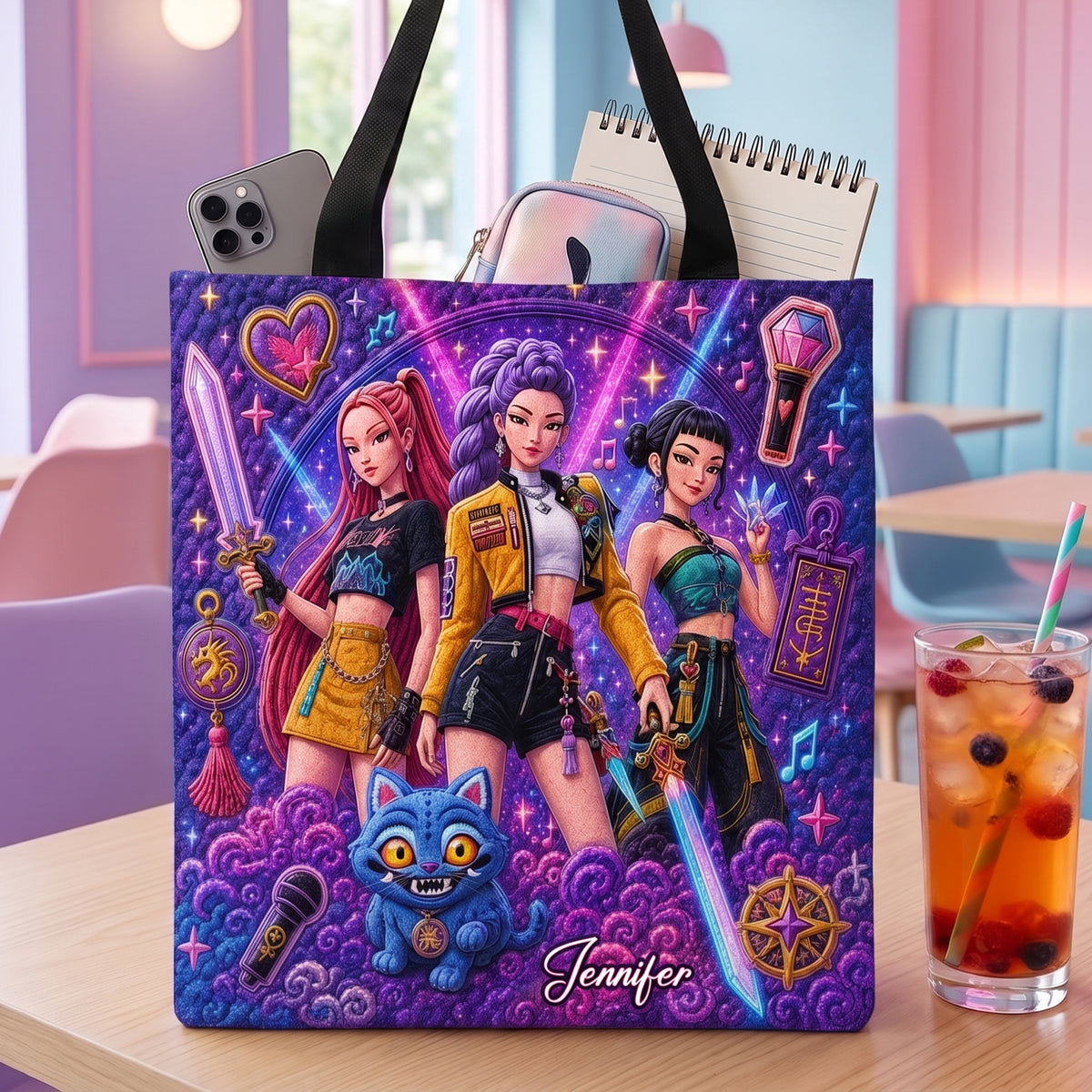 Fantasy Girl Squad Tote Bag - Personalized Gifts 04naqn110727-Homacus
