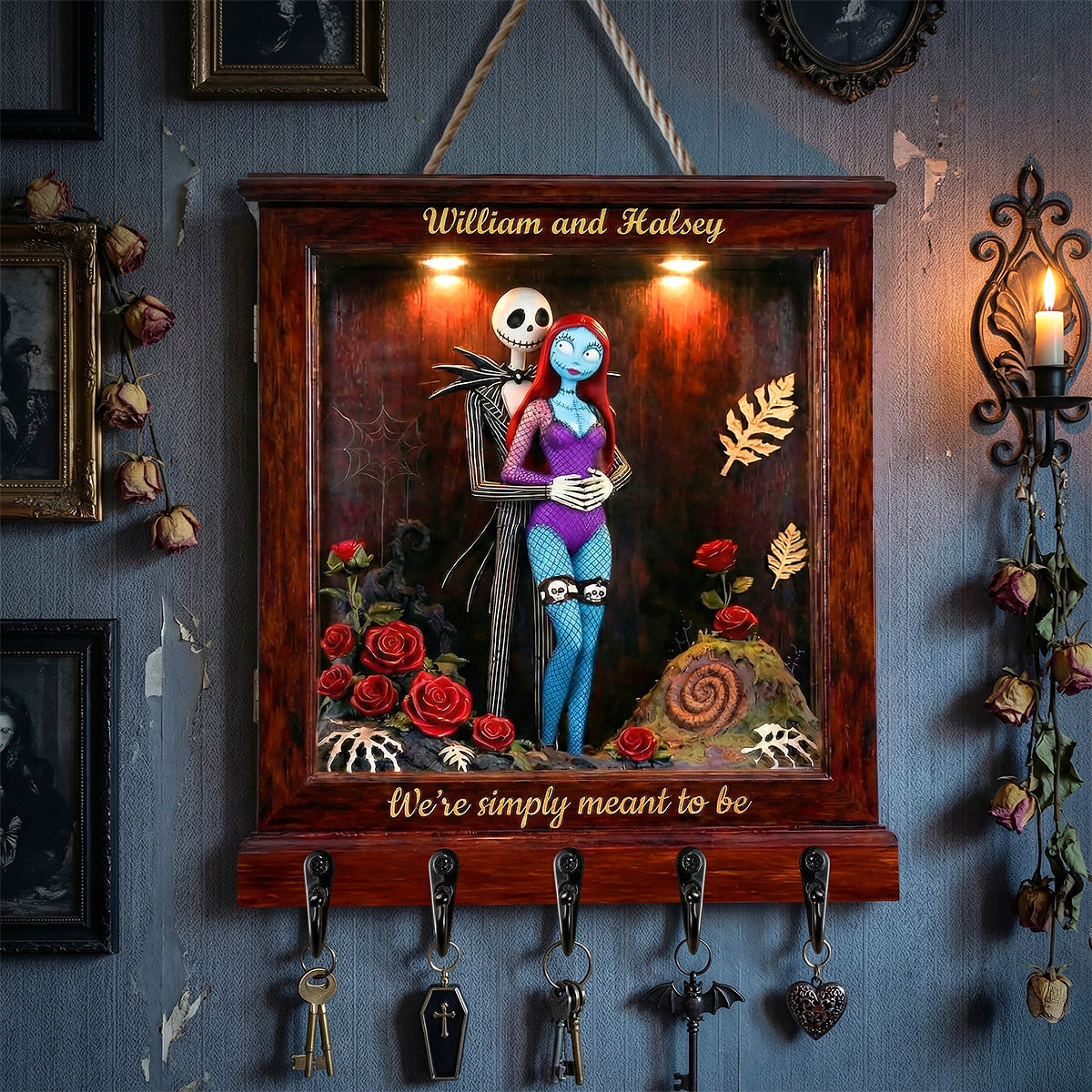 Meant To Be Couple Acrylic Key Hanger - Personalized Gifts For Couple 04tgmg231225-Homacus