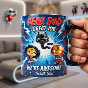 Powerful Dad Magic Coffee Mug - Personalized Gifts For Dads 03HUTA190526-Homacus