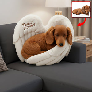 Dog Heaven Custom Shaped Pillow - Custom Photo Gifts For Dog Lover 05NAQN101125-Homacus