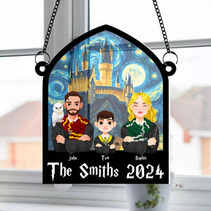 Personalized Gifts For Family Suncatcher Ornament 05totn090824pa Wizard Family-Homacus