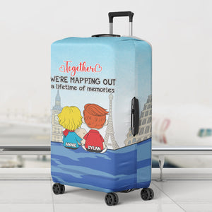 Personalized Gifts For Couples Luggage Cover Holding Hand Couple 02TOLU040125HG-Homacus