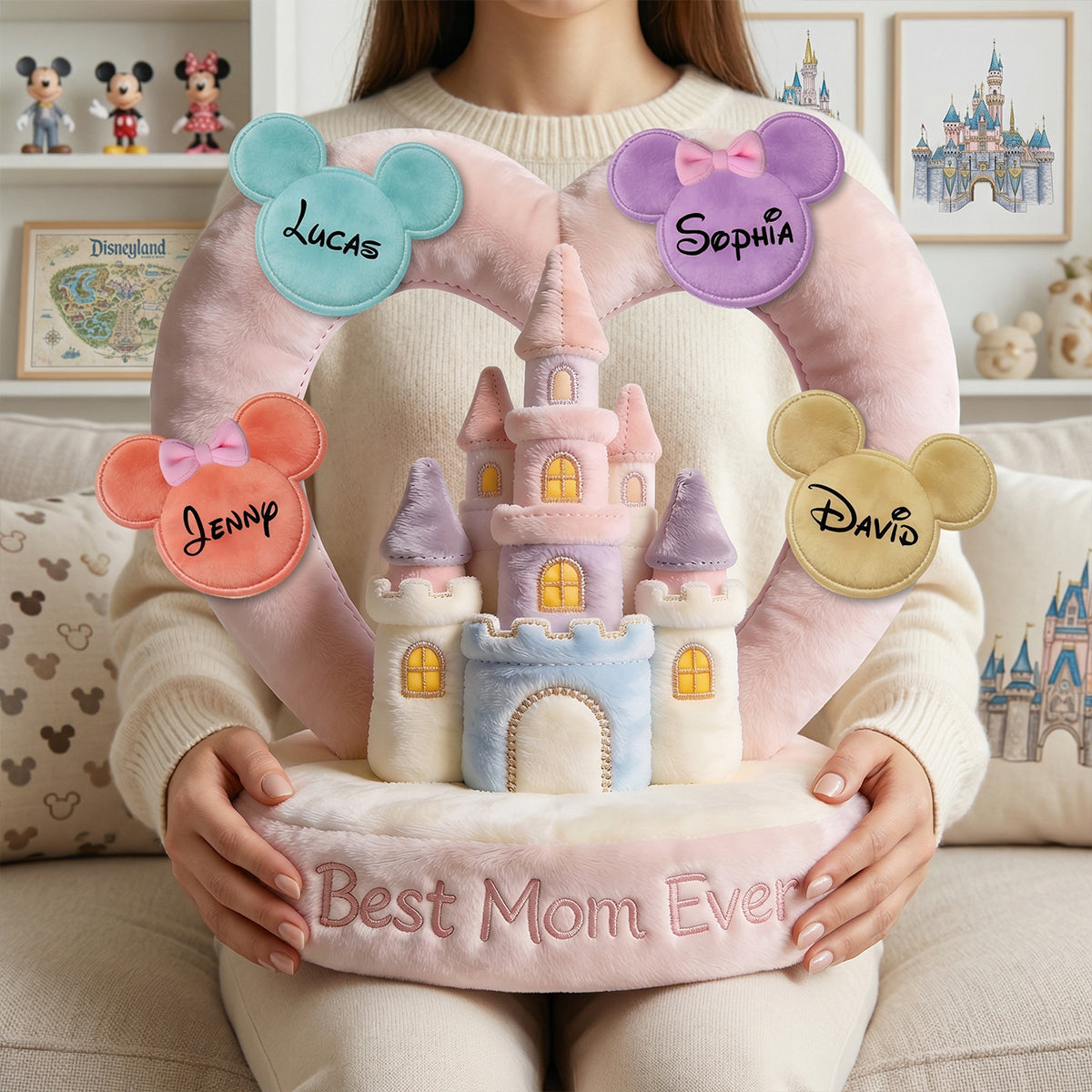 Best Mom Ever Pillow - Personalized Mother's Day Gifts 01NATN260326-Homacus
