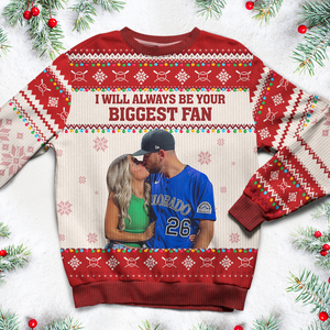 Custom Photo Gifts For Baseball Fans Christmas Ugly Sweater 03ACPU021024-Homacus