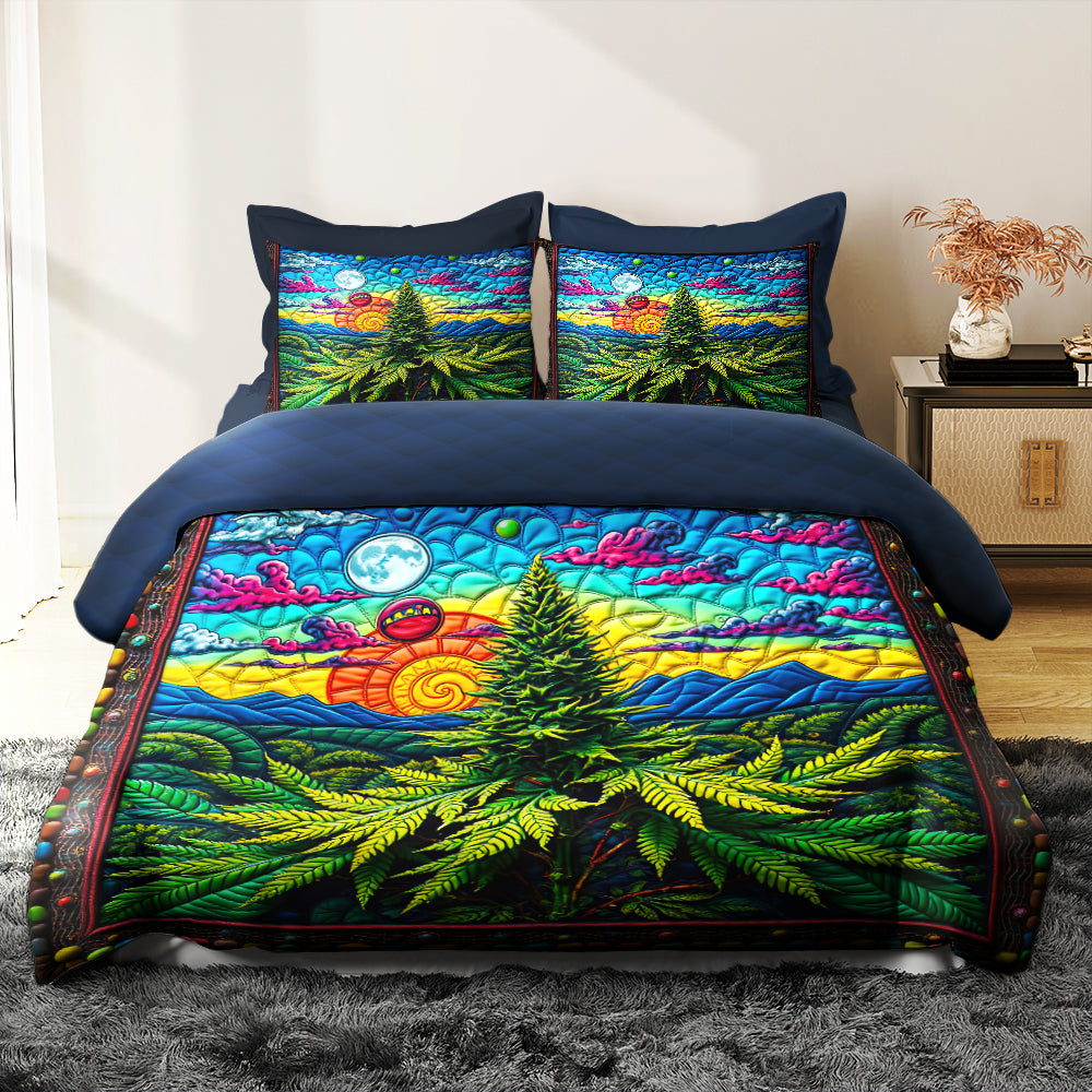 Weed Quilt Bedding Set 024hutn060225-Homacus
