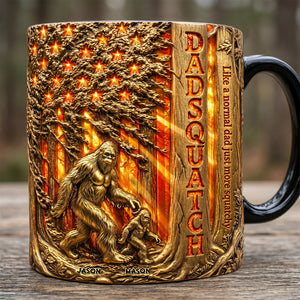 Proud American Sasquatch Dad Magic Mug - Personalized Gifts For Dads 02QHDT070526-Homacus