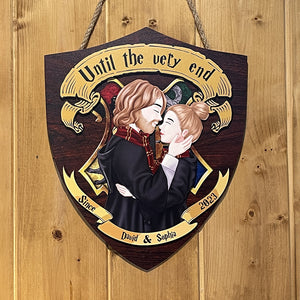 Personalized Gifts For Couple Wood Sign 03HTTN020224PA Witch Wizard Couple-Homacus