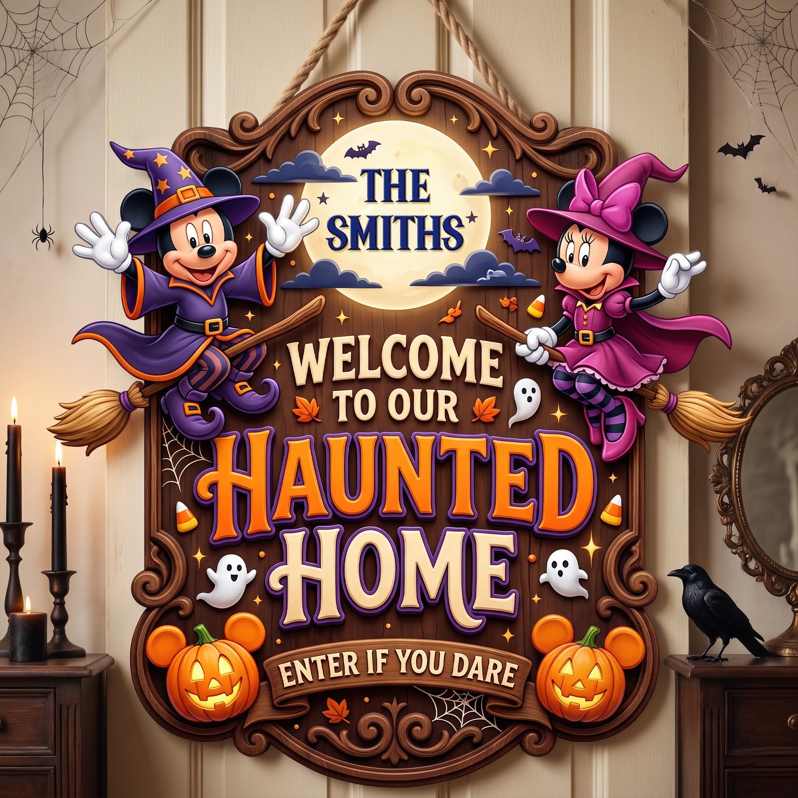 Enter If You Dare Acrylic Sign - Personalized Spooky Gifts For Family 01toqn310726-Homacus