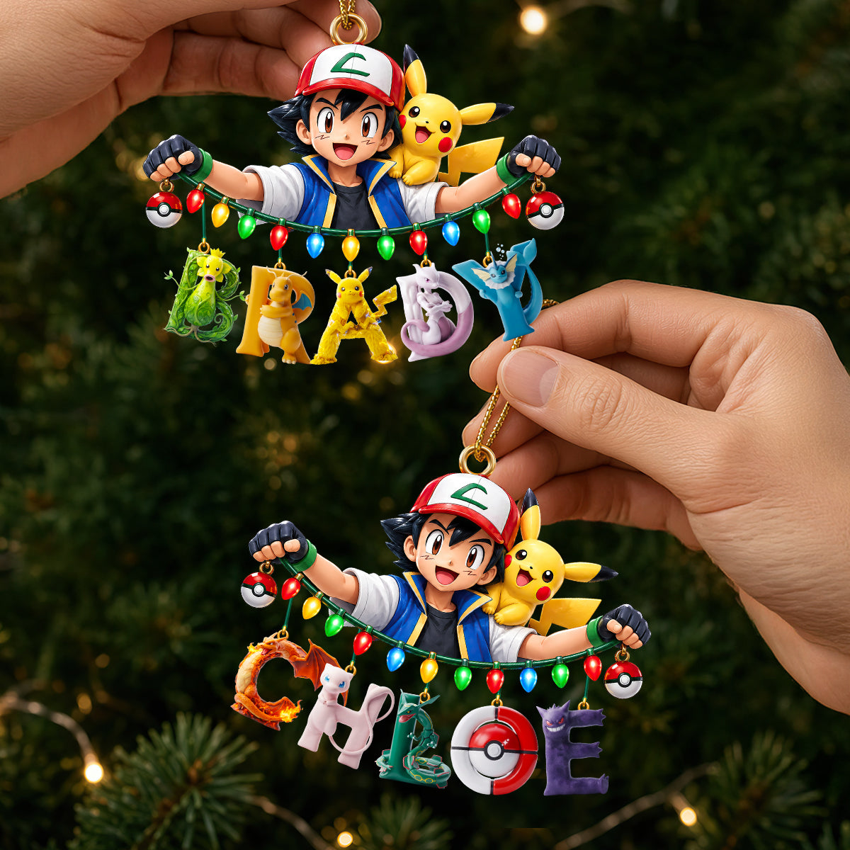 Adventure Alphabet Custom Name Ornament - Personalized Christmas Gifts 03ohdt240926