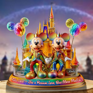 LGBT Mouse Lover Couple Acrylic Plaque Personalized Gifts For Couple 05TGDT300525-Homacus