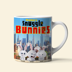 Personalized Gifts For Mom Coffee Mug 05tgqn190225 Mom's Snuggle Bunny, Easter Gifts-Homacus