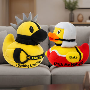 Naughty Duck Couple Pillow Personalized Gifts For Couple 03NADT191125-Homacus