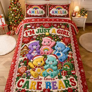 Festive Christmas Colorful Quilt Bedding Set Special Line 04PATN220826-Homacus